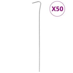 vidaXL Śledzie do namiotu, 50 szt., 23 cm, &Oslash;3 mm, stal galwanizowana