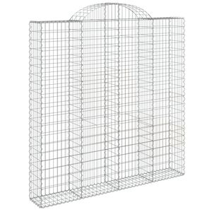 vidaXL Łukowaty kosz gabionowy 200x30x200/220 cm, galwanizowane żelazo