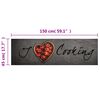 vidaXL Dywanik kuchenny z napisem Cooking, 45x150 cm, aksamitny