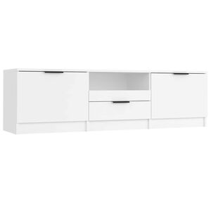vidaXL Szafka RTV Biała 140x35x40 cm Drewno inżynieryjne