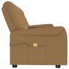 vidaXL Rozkładany fotel masujący z uchwytem, 4-os., taupe
