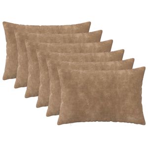 vidaXL Poszewka na poduszkę 6 pcs HEERLEN Ciemnoszary 30 x 50 cm