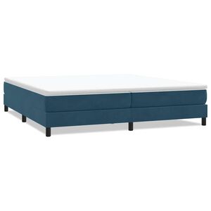 vidaXL Ł&oacute;żko typu Box Spring bez materaca Ciemnoniebieskie 200x220 cm