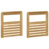 vidaXL Moduł podłokietnik&oacute;w 2 pcs Biały 59 x 6 x 61 cm