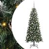 vidaXL Sztuczna choinka zielony 150 cm PVC, plastik i stal