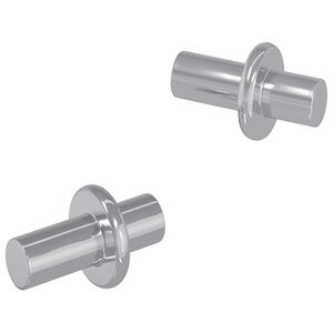 vidaXL Wieszak na p&oacute;łki 2 szt. Srebrny 8,6 x 8,6 x 14,6 mm Stal