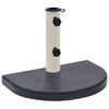 vidaXL Stojak pod parasol, czarny, 40x28x4 cm, granitowy