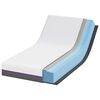vidaXL Materac Biały i szary 80 x 160 cm Pianka z pamięcią