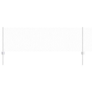 vidaXL Ogrodzenie z słupkiem Srebrny 0,6 x 25 m Stal