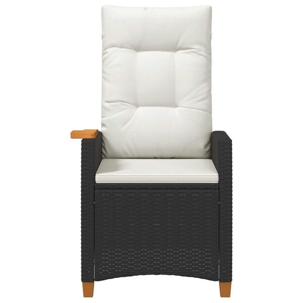 vidaXL Fotel z regulowanym oparciem i tacą na napoje 62 x 64 x 112 cm