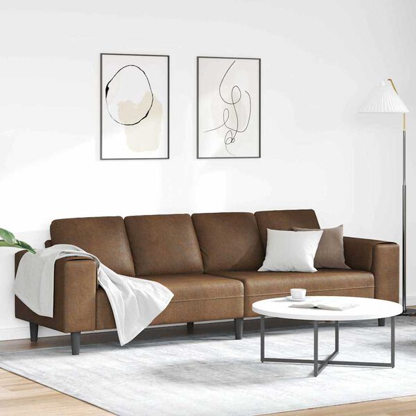 vidaXL Sofa do salonu Brązowy 250 x 77 x 76 cm
