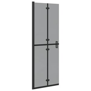 vidaXL Ściana prysznicowa Walk-In Czarny 70 x 6,5 x 190 cm