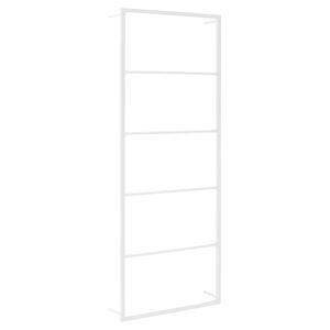 vidaXL Wieszak na ręczniki biały 45x10x115 cm stalowy