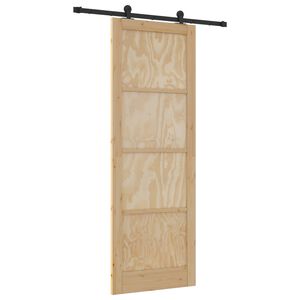 vidaXL Drzwi przesuwne ORKDAL 83 x 232 cm Lite drewno sosnowe