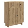 vidaXL Bufet Dąb artisan 66 x 34,5 x 90 cm Drewno inżynieryjne