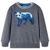 Bluza dziecięca, granatowy melanż, 104