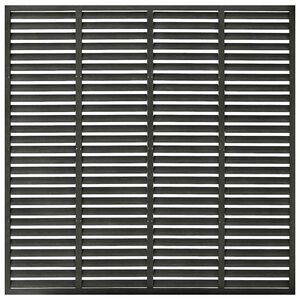 vidaXL Ogrodzenie żaluzjowe, WPC, 180x180 cm, ciemnoszare