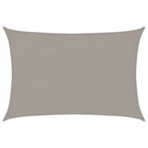 vidaXL Żagiel przeciwsłoneczny, 160 g/m&sup2;, jasnoszary, 2x3 m, HDPE