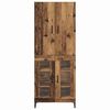 vidaXL Highboard Montowane na ścianie Stare drewno 69,5 x 34 x 180 cm