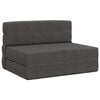 vidaXL Składana Sofa Ł&oacute;żko ciemnoszary 70 x 72 x 60 cm tkanina