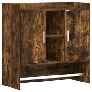 vidaXL P&oacute;łka ścienna Do montażu na ścianie Dąb wędzony 80 x 36 x 80 cm