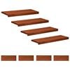 vidaXL Nakładki na schody 8 szt. 80 x 30 x 2 cm brązowy Drewno bukowe