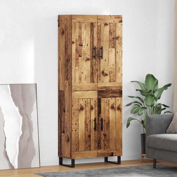 vidaXL Highboard Stare drewno 69,5 x 34 x 180 cm