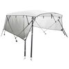 vidaXL Bimini z siatkowymi ściankami, 4 pałąki, 243x(230-244)x137 cm