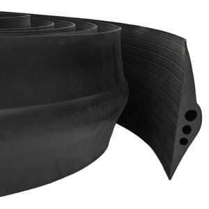 vidaXL Uszczelka podłogowa do garażu Czarny 74 x 20 mm 1 m Guma EPDM