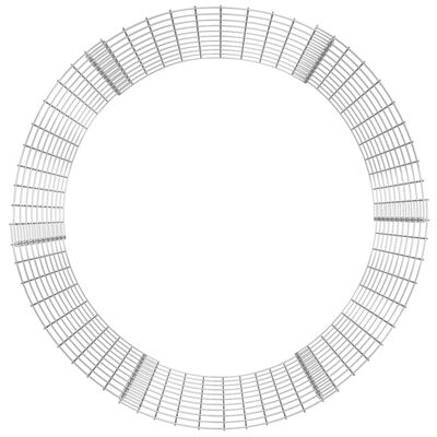 vidaXL Okrągły słup gabionowy, galwanizowana stal, Ø100x100 cm