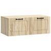 vidaXL Szafka RTV montowana na ścianie dąb Sonoma 78,5 x 41 x 30 cm