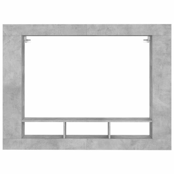 vidaXL Szafka pod TV, szarość betonu, 152x22x113 cm