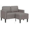 vidaXL Sofa 2-osobowa z szezlongiem w kształcie litery L, kolor taupe
