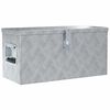 vidaXL Aluminiowa skrzynia, 61,5 x 26,5 x 30 cm, srebrna
