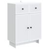 vidaXL Bufet Biały 66 x 34,5 x 90 cm Drewno inżynieryjne