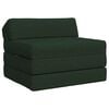 vidaXL Składana Sofa Ł&oacute;żko Ciemnozielony 200 x 70 x 10 cm tkanina