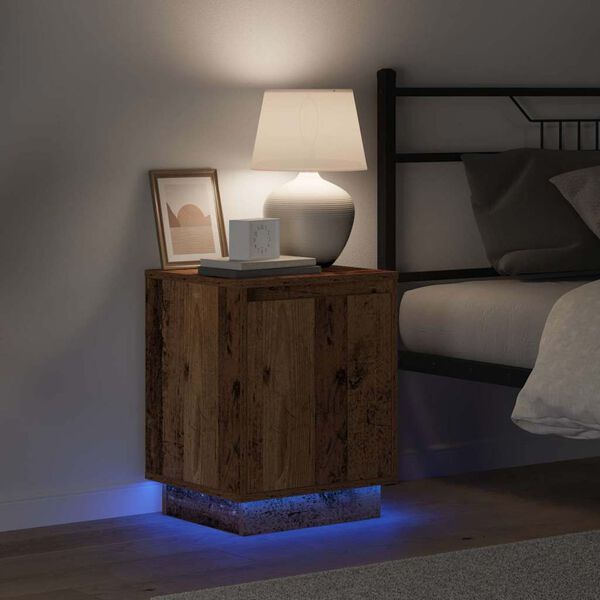 vidaXL Szafka Nocna Stare drewno 39 x 34,5 x 50 cm