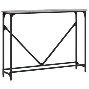 vidaXL Stolik konsolowy, szary dąb sonoma, 102x22,5x75 cm