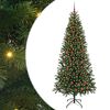 vidaXL Sztuczna choinka z 300 diodami LED Zielony 210 cm PE i PVC