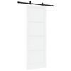 vidaXL Drzwi przesuwne ORKDAL Biały 83 x 232 cm Lite drewno sosnowe