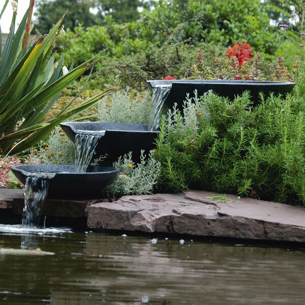 Ubbink Wodospad ogrodowy w formie mis, z pompą, 35/45/55 cm