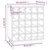 vidaXL Szafka na wino, 55,5x34x61 cm, lite drewno sosnowe
