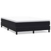 vidaXL Ł&oacute;żko Box Spring bez materaca Czarne 160x210 cm Aksamit