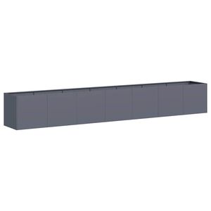 vidaXL Donica, antracytowa, 280x40x40 cm, stal walcowana na zimno