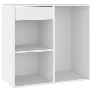 vidaXL Szafka na kosmetyki, biała 80x40x75 cm, materiał drewnopochodny