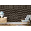 DUTCH WALLCOVERINGS Tapeta Geometric, czarno-złota