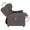 vidaXL Rozkładany fotel masujący, 2-os., ciemnoszary, obity tkaniną