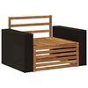 vidaXL Środkowa sofa ogrodowa naturalny