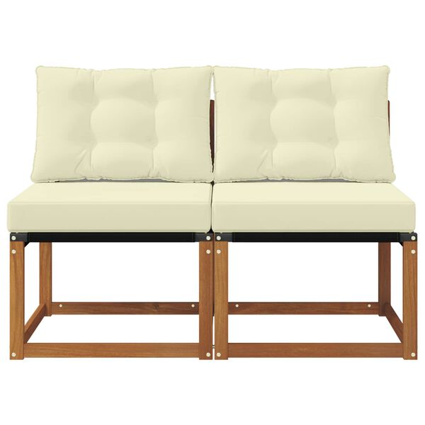 vidaXL 2 Sztuka Sofa środkowa na zewnątrz