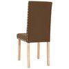 vidaXL Krzesła stołowe, 2 szt., brązowe, obite tkaniną